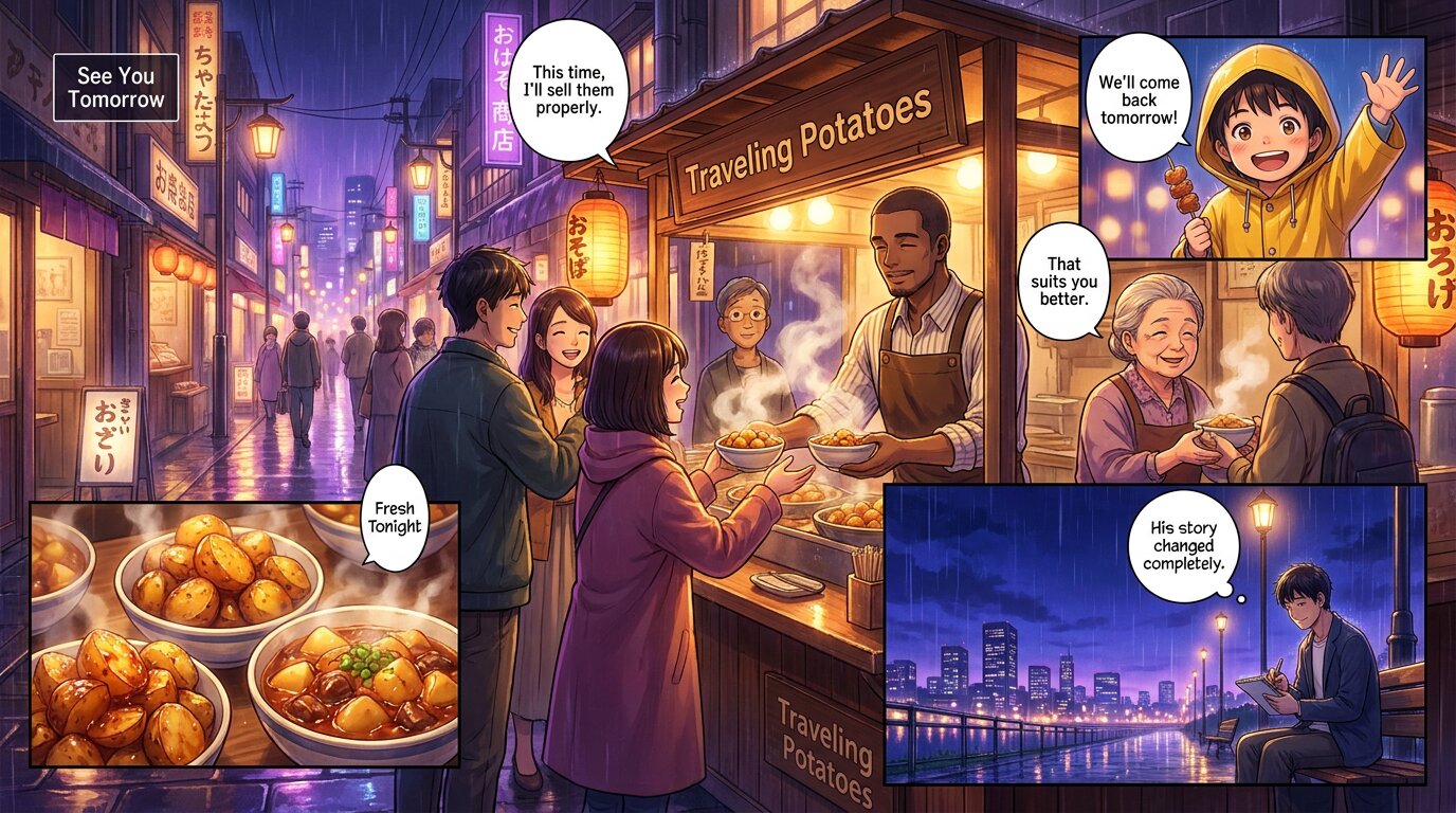 The emotional ending of the potato thief story